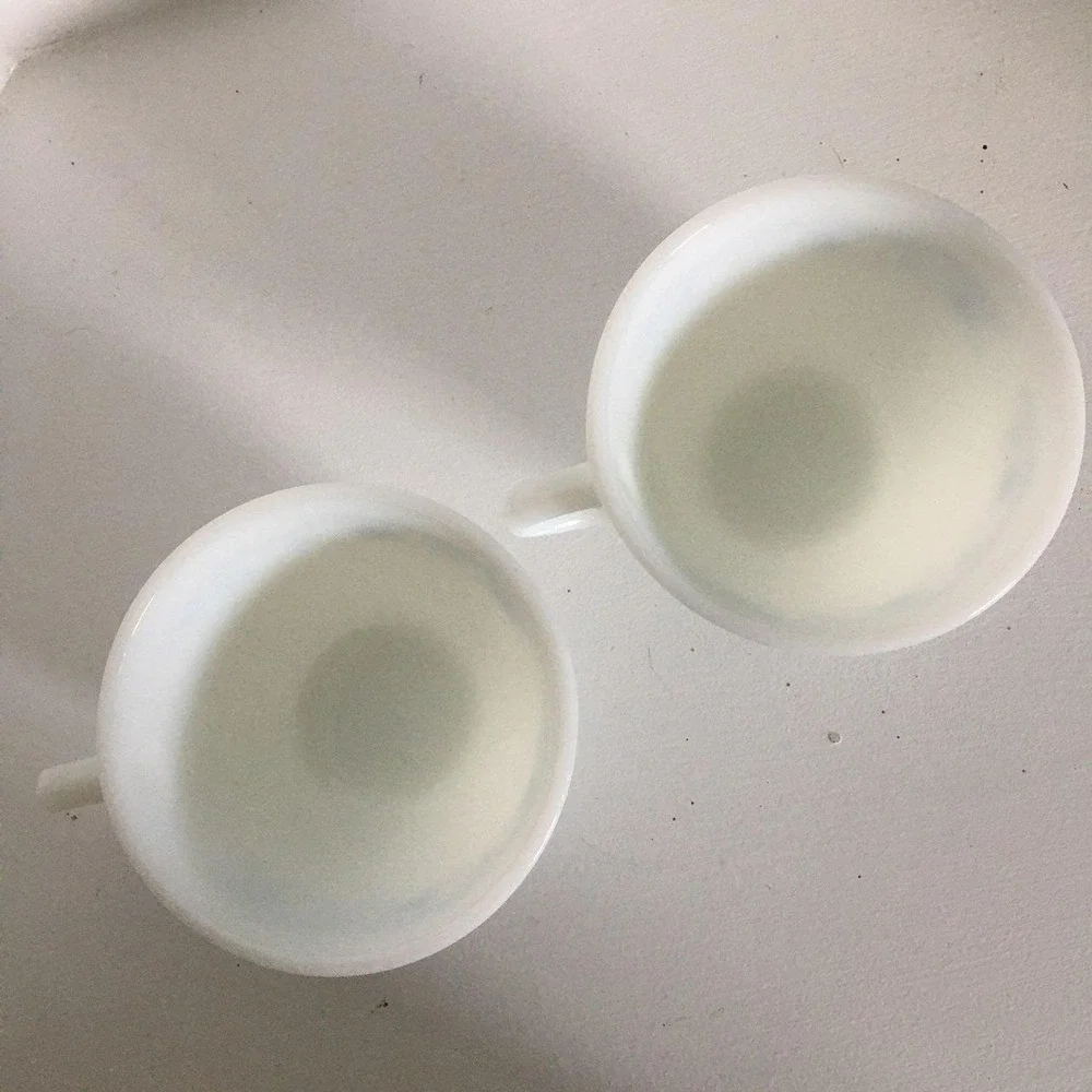 Pyrex Morning Glory Floral Tea Cup Set OS White Blue